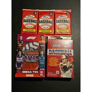 Topps F1 Mega Tin 2022 + Topps Heritage 2023/2025 Pack/Box Lot Sealed